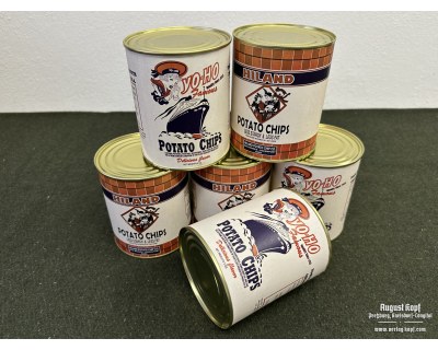 US can of HILAND potato chips