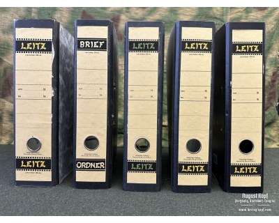 Vintage document binders set 5PCS