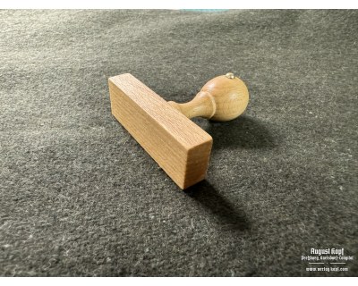 Stamp wooden handle - rectangle 22x65mm