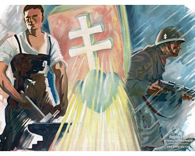 Poster 42x30cm Brave work and struggle