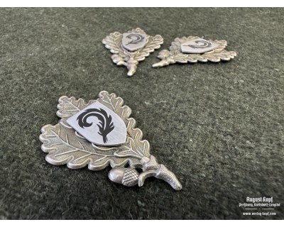 97. Jäger Division cap badge metal repro