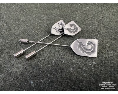 97. Jäger Division cap pin metal repro