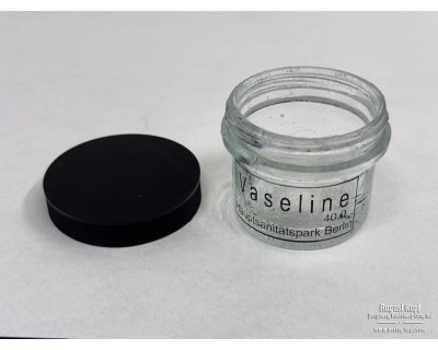 Vaseline glass container