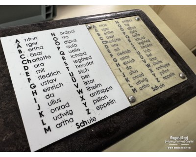 Phonetic sheet german universal WW2