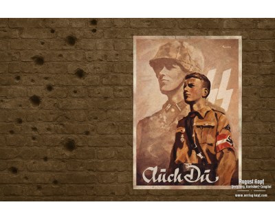 Poster 85x60cm Waffen-SS recruitment HJ