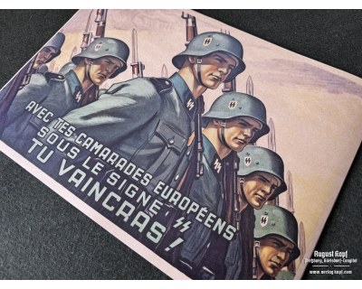 Poster 42x30cm French SS recruitment