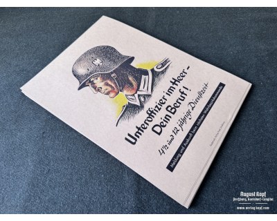 Poster 42x30cm Unteroffizier im Heer