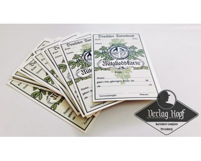 Deutscher Turnerbund - membership card set