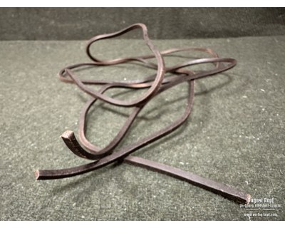Leather laces 4mm brown square 2x 100cm