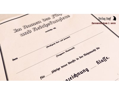 Dienstauszeichnung certificate