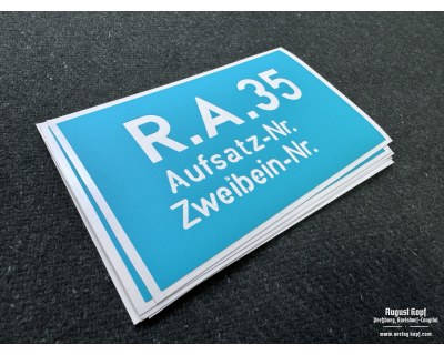 R.A. 35 optics stencil