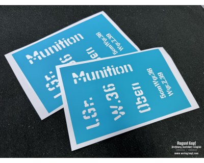 5 cm Granatwerfer 36 - metal box stencil