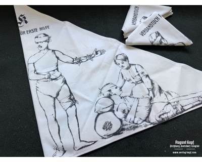 Dreieck Tuch - Triangle cloth illustrated