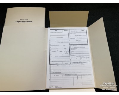 Kriegsstammrollenblatt - form 30pcs