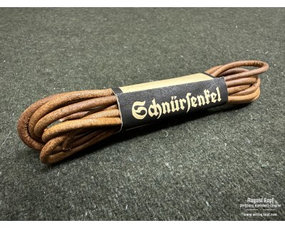 Leather laces 3mm brown round 2x 100cm