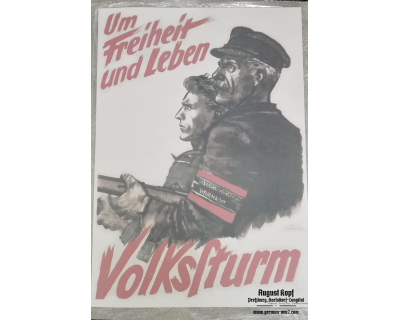 Poster 85x60cm Volkssturm