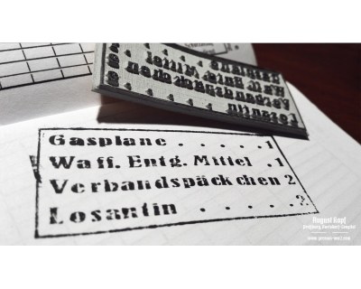 Rubber stamp: Soldbuch Gas Protection