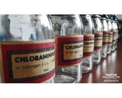 Chloraminpuder bottle empty