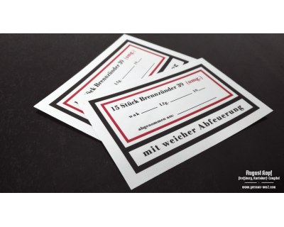 Brennzünder 39 labels