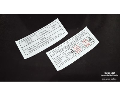 Sanitator pouches labels left+right
