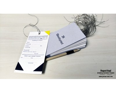 Set of 25 tags - Kampfstofferkrankte