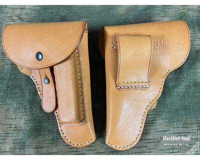 Pistole Mod. 27 holster - natural leather