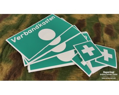 Stencil Verbandkasten + kreuz