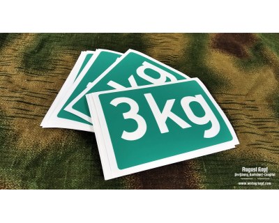 Stencil 3kg for sprengbüchse