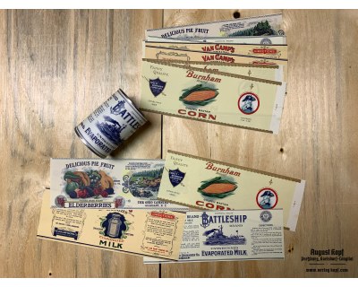 Set of 12pcs labels 1920d