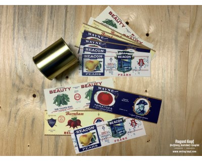 Set of 12pcs labels 1920e