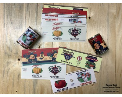 Set of 12pcs labels 1930a