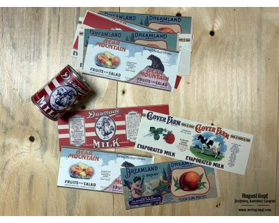 Set of 12pcs labels 1930f