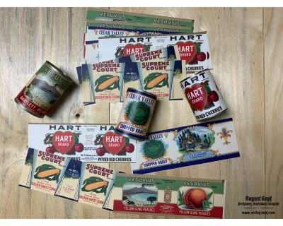 Set of 12pcs labels 1930g