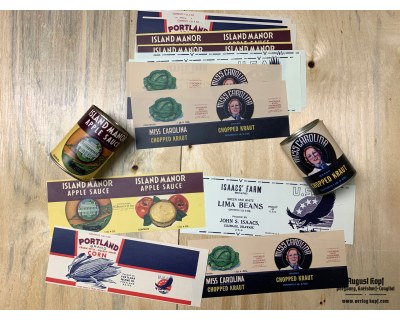 Set of 12pcs labels 1940c