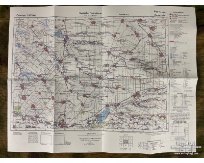 Deutsche Heereskarte Krassnodar