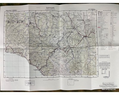 Sonderausgabe Heereskarte Maikop big set of 11 maps
