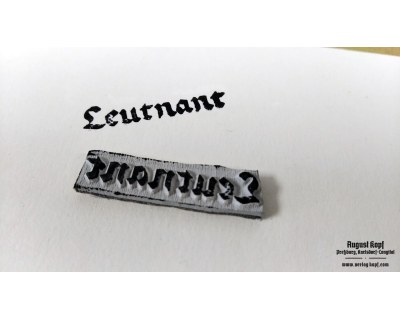 Rubber stamp: Leutnant