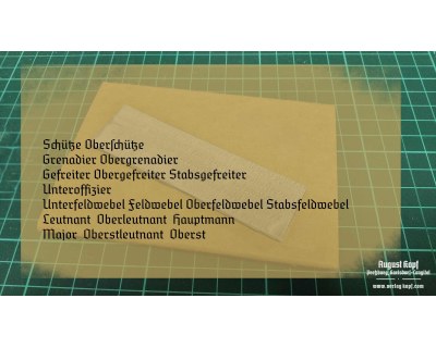 Rubber stamp: WH ranks (18 items)