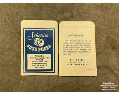 Foot powder bag (Fusspuder) empty