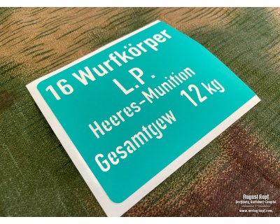 Stencil Wurfkörper 361 LP