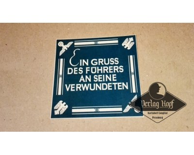 Label sticker Führers Greetings type.1
