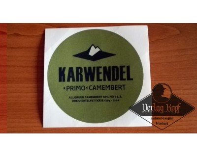 Karwendel Camembert Label Sticker