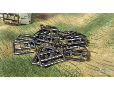 Original two-prong metal buckle set of 20pcs black