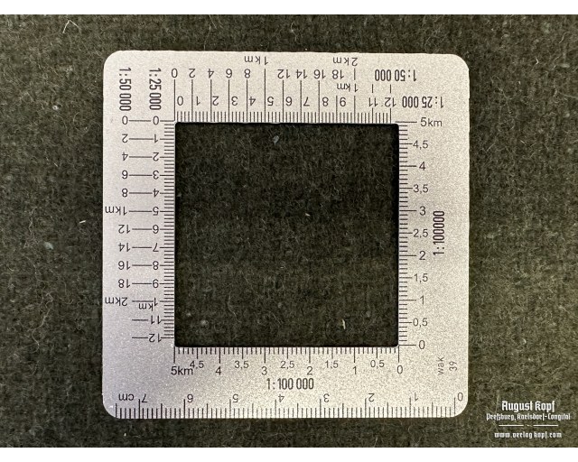 Mapcase ruler - Planzeiger