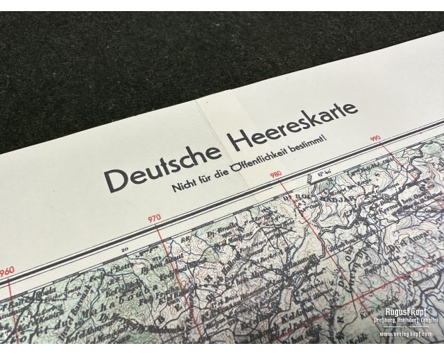 Deutsche Heereskarte DAK Le Kef