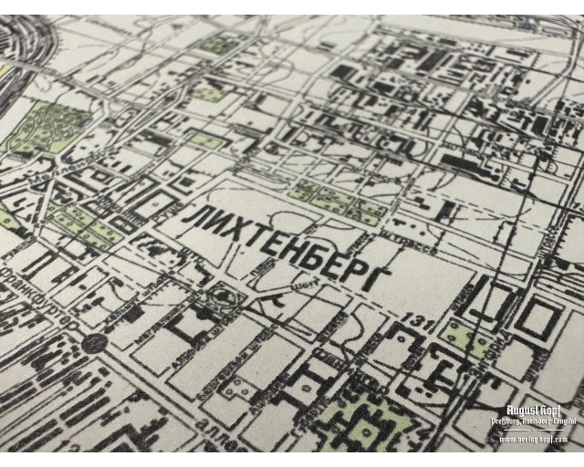 Berlin map in Azbuka