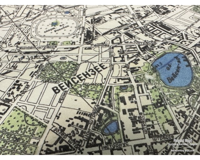 Berlin map in Azbuka