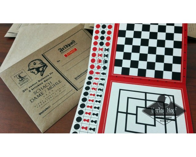 Feldpost Schach - Dame - Mühle