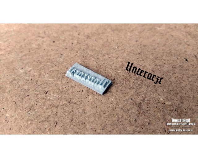 Rubber stamp: Unterarzt