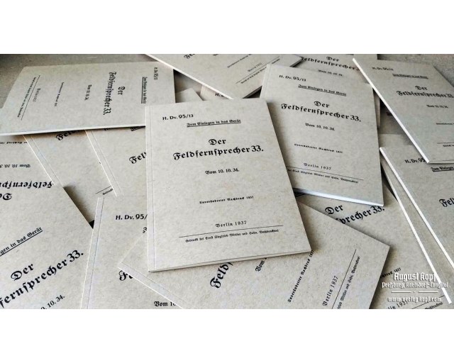 Der Feldfernsprecher 33 - Fieldphone booklet